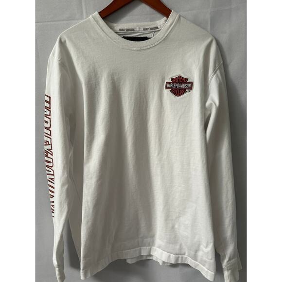 Harley Davidson Other - Men’s White Harley-Davidson Long Sleeve Thick White T-Shirt SZ XL